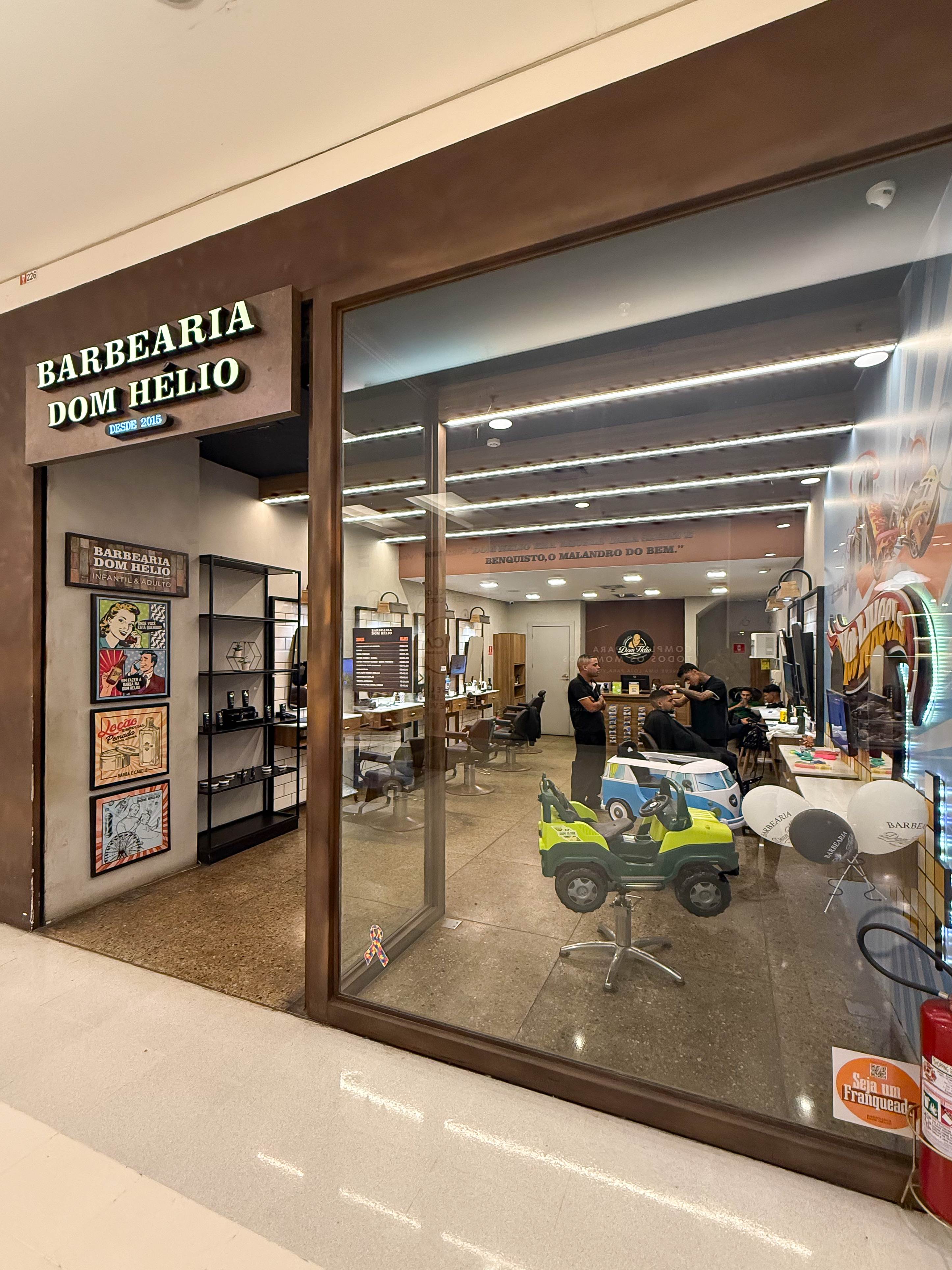 Logo da loja barbearia dom hélio