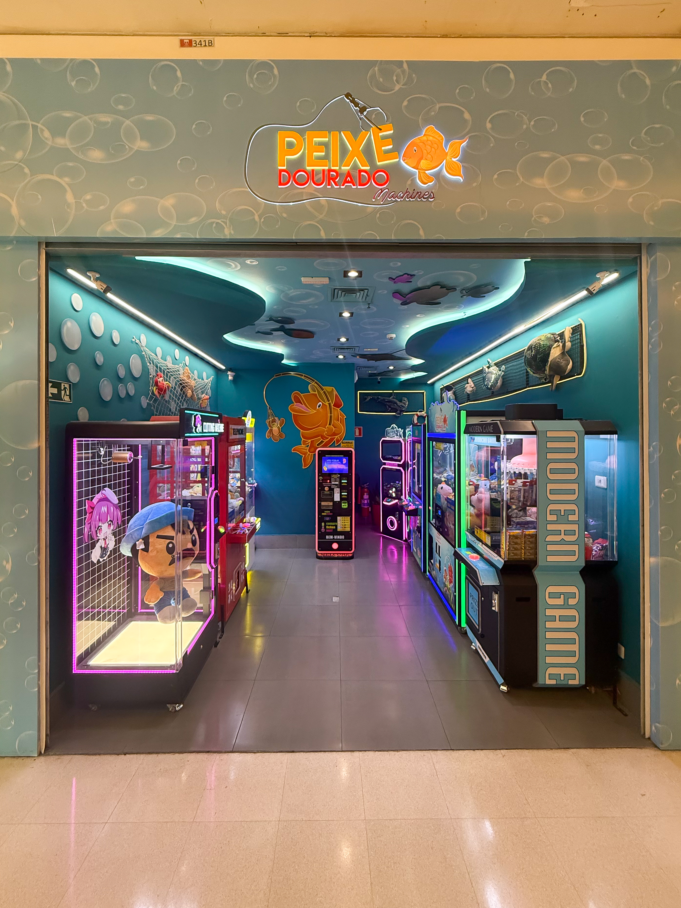 Logo da loja peixe dourado machines