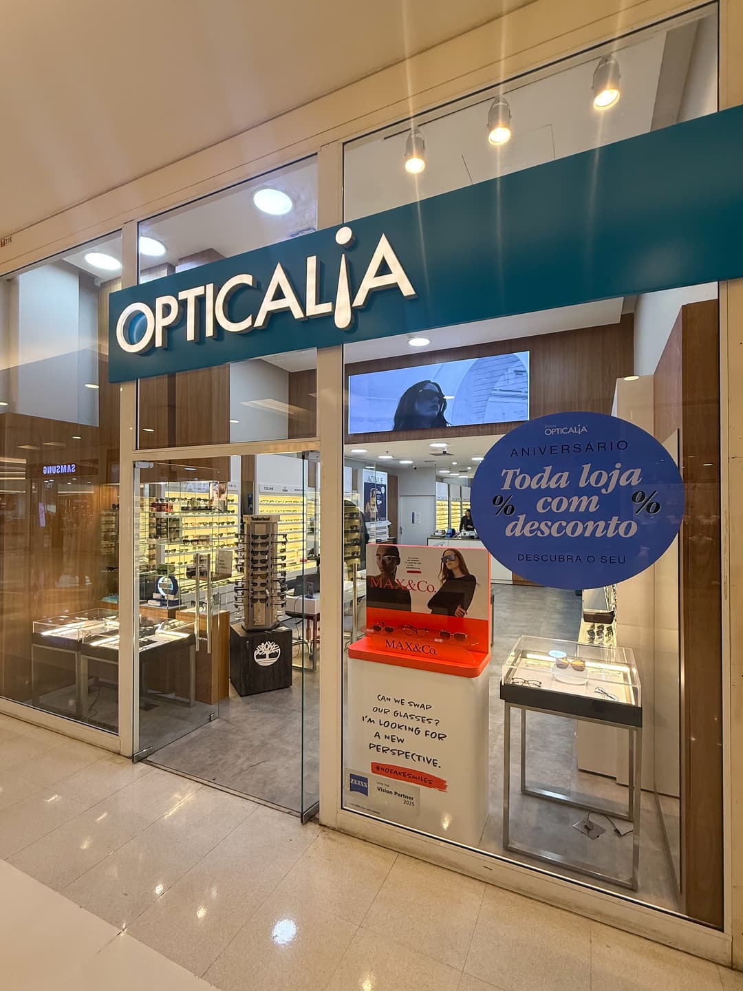 Logo da loja ótica opticalia