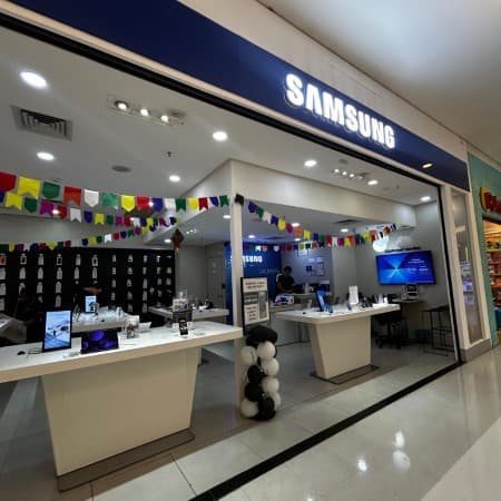Logo da loja samsung